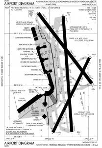 DCA airport map